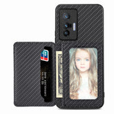 Carbon Fiber Magnetic Card Bag Phone Case